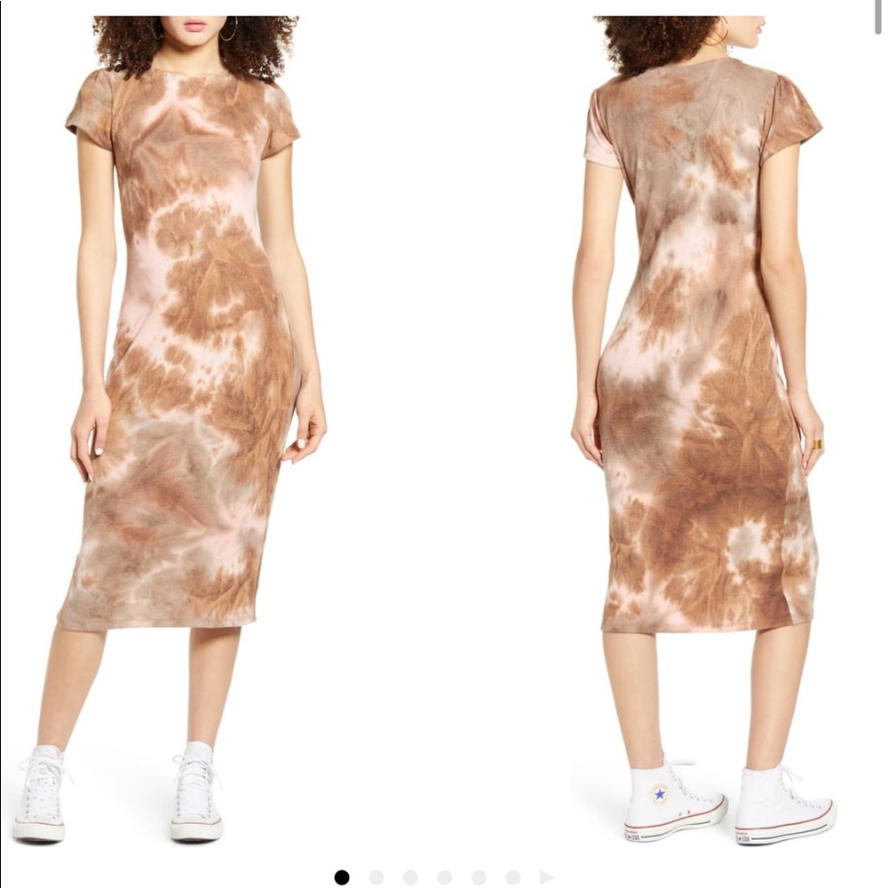 Midi tie dye dress